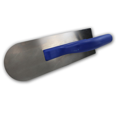 Glättkelle rund für Steinteppich Edelstahl 105 x 325 mm Kiesel Belag glätten