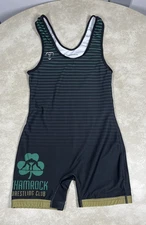 Takedown Shamrock Wrestling Club Ohio Black Singlet Size Medium 1293