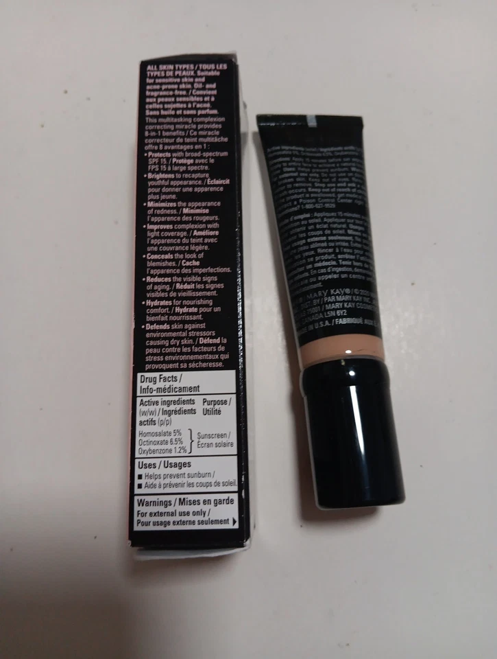 Mary Kay CC Crema MED TO DEEP Protector Solar Amplio Espectro FPS 15 NUEVO EN CAJA Exp 6/26 Foto 3 de 4