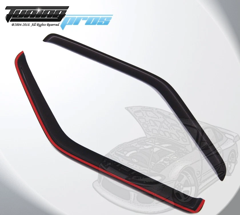 Visera de ventana de montaje exterior 2 piezas humo oscuro para Chevrolet Astro 1995-2005 Foto 2 de 4