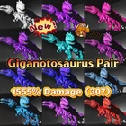 1555% Damage(307) Giganotosaurus Pair ARK🦕 Survival Ascended ASA PVE PC/XBOX/PS