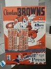 11-14-1948 San Francisco 49ers vs Cleveland Browns AAFC Champs program W/Tickets