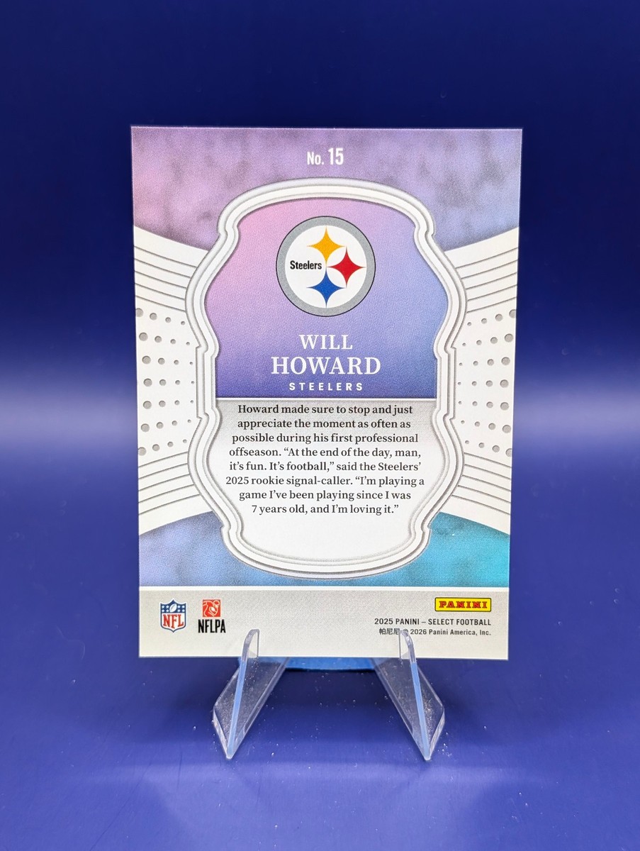 2025 Panini Select - Select Certified Rookies Will Howard #15 (RC