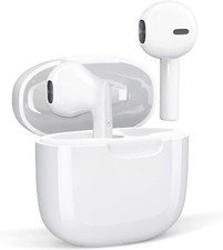 Audifonos Inalambricos Bluetooth 5.3 Auriculares Para iPhone y Samsung [Blanco]