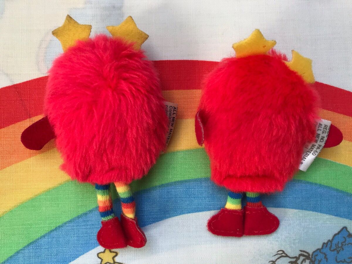 Rainbow Brite 2No. Red Butler Doll & 2No. Romeo Sprite Rainbow Brite 2No. Red Butler Doll & 2No. Romeo Sprite