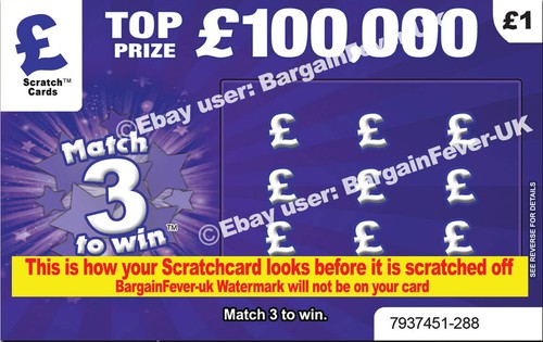 Simply Red Tickets as Prize Gift Surprise Reveal Scratch Card Personalised - Picture 12 of 14