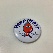 Vintage Penn State It's In My Blood Pin 2 1/4"