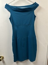Susana Monaco Women’s Xs Teal Sleeveless Mini Dress USA Made