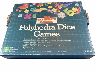 Math Machine Games Polyhedra Dice Ideal School Supply Company No. 7945  Home Ed