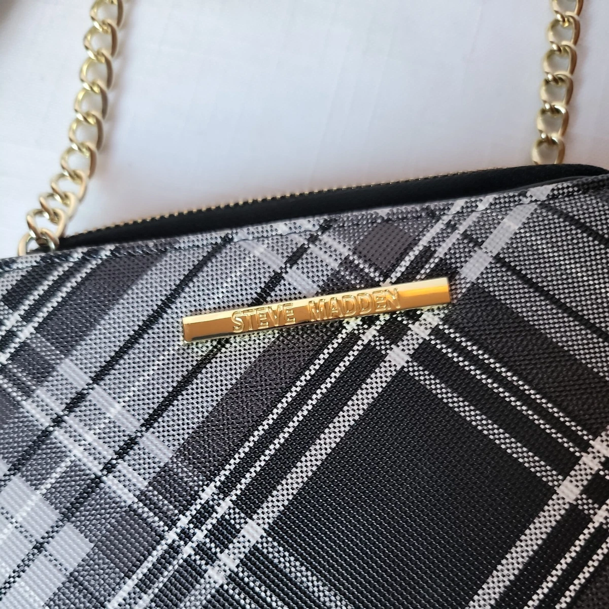 Steve madden plaid bag clearance