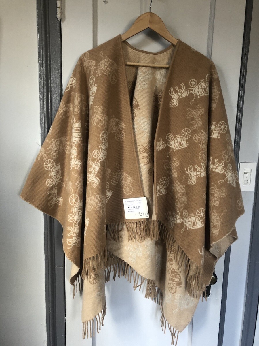 NEW Coach Poncho Reversible Chalk/Tan | eBay