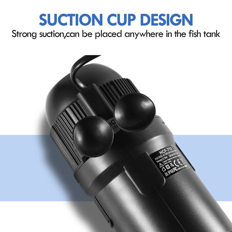 HCF-711 5-in-1 Fish Tank UV Sterilizer – Submersible Aquarium Clean Pump – Germicidal Light