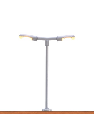 BRAWA 83002 Spur N - LED-Bahnsteigleuchte Stecksockel, 2-fach  #NEU in OVP##