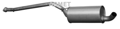 ASMET 07.217 Mittelschalldämpfer für FORD