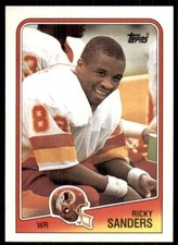 1988 Topps Set Break #14 Ricky Sanders Washington Redskins