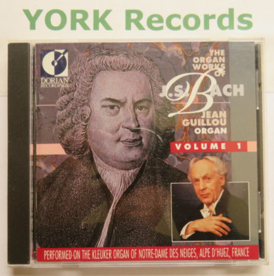 J.S. BACH - The Organ Works - Volume 1 JEAN GUILLOU - Excellent Con CD Dorian
