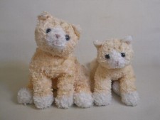 Gund Kitten Cats Bootsie plush stuffed cream color 1137  1138 Lot of 2