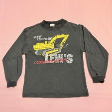 Vintage Levi s Shirt Boys 6 Heavy Construction 70s 80s Crew Long Sleeve Cat Levi