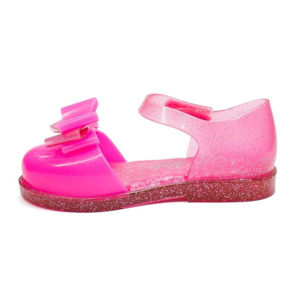 Bebé Niña Mini Melissa Amy & Barbie Niñas Pequeñas Rosa Zapatos Vestido Planos NUEVO Foto 3 de 4