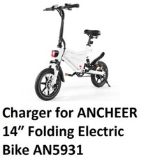 New Battery Charger For ANCHEER 14 Folding Electric Bike 500W