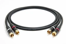 3ft - Mogami 2534 Quad Stereo Pair (L, R) audio cables| Neutrik Gold RCA RCA