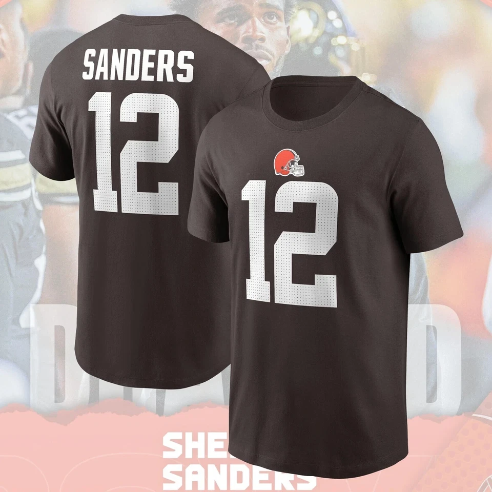 Bienvenido Shedeur Sanders #12 a Cleveland Browns 2025 nombre y número de jugadores regalos Foto 2 de 4