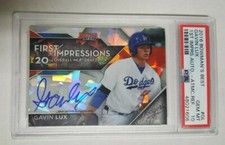 2016 Bowman's Best GAVIN LUX PSA 10 Auto ATOMIC REFRACTOR #/25 card Jersey #