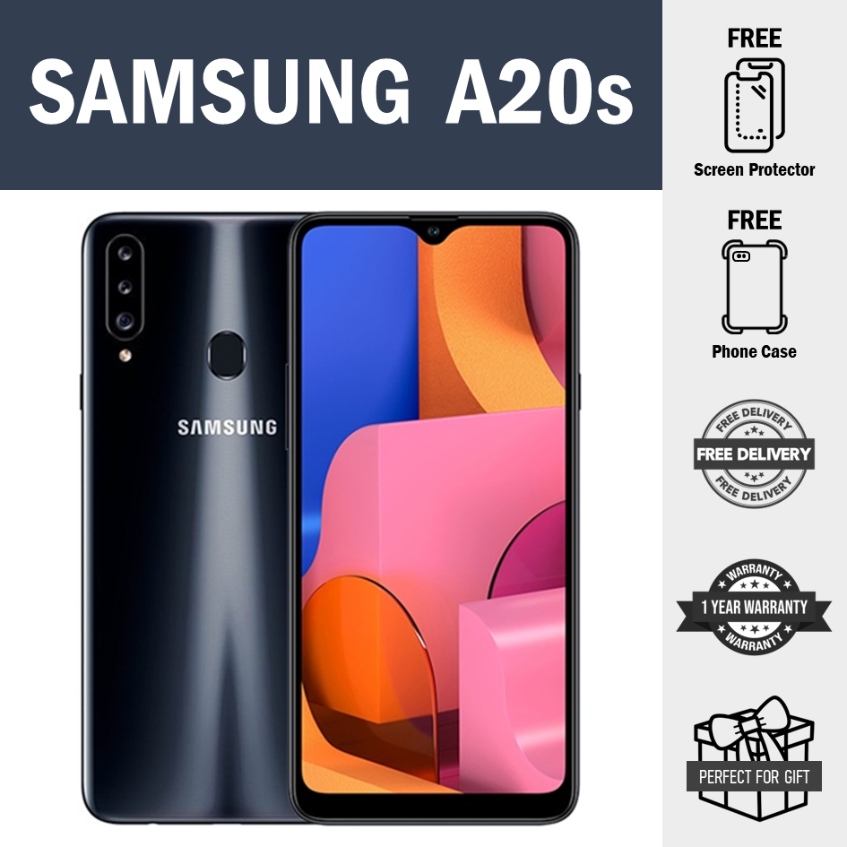 Samsung Galaxy A20s Triple Camera (Unlocked) (Dual SIM) with box