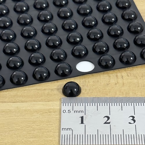Black Self-Adhesive Rubber Feet – Small & Large Sizes | Buffer Furniture Bumpons - Bild 15 von 30