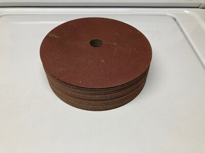 SAIT FIBER DISC 7'' DIAMETER X 7/8'' ARBOR HOLE, 100 Grit ALUMINUM OXIDE - QTY 40