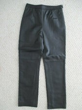 Clio Black Leather Motorcycle Pants Size 8 Inseam 30"