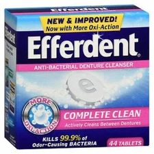 Anti-Bacterial Dental Appliance Cleanser Complete Clean 44 Tabs By Efferdent