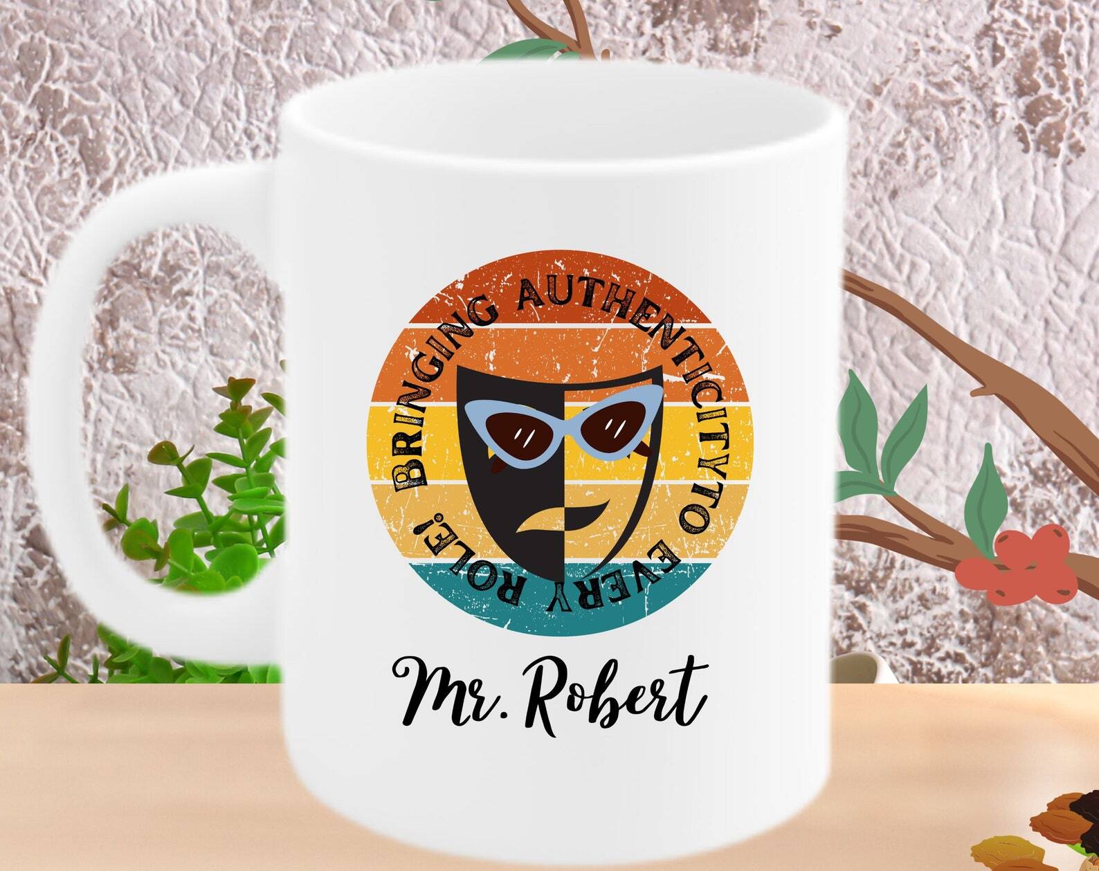 Theater Teacher Gift Drama Teacher Mug Theatre Gift Personalized Theatre Mug Gif