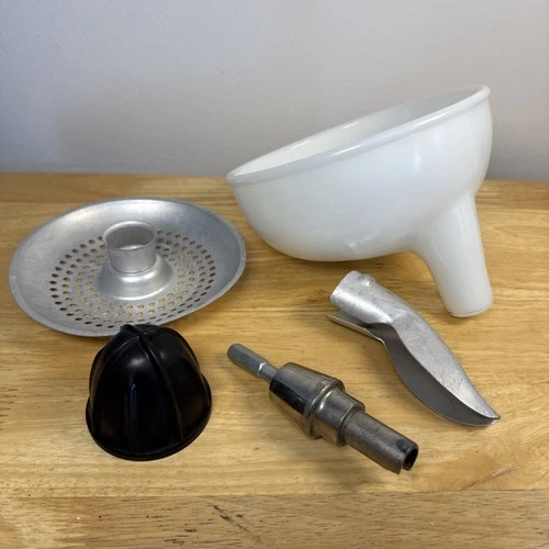 Vintage Hamilton Beach Milk Glass Juicer Bowl  Model G Stand Mixer Attachments