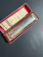 Vtg M. Hohner Marine Band Harmonica Key of B Flat 1896 Made in Germany
