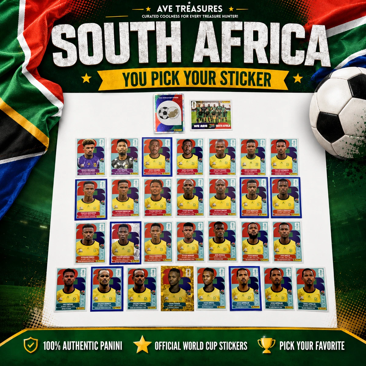 FIFA World Cup Soccer South African Sports Trading Cards