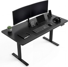 Electric Height Adjustable Standing Desk Sit Stand Computer Desk Foldable