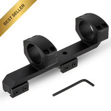 Cantilever Offset Scope Mount Rings Picatinny Slim 1 Inch 30mm Stop Pin Rifle