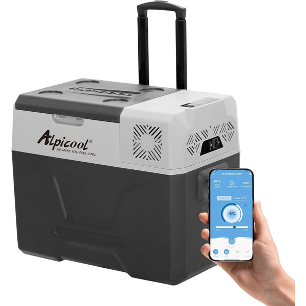 KüHlbox 40L Kompressor 12V Tragbar Elektrische Gefrierbox FüR Auto Camping Lkw-image