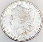 1887 MORGAN DOLLAR! GEM BU+++! MAGNIFICENT CONDITION! FULL FEATHERS! NR #G3400