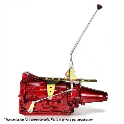 Ford AOD Single Action Shifter Kit 23'' Arm w/ Bend and Black Knob  ASCS1F423S1 