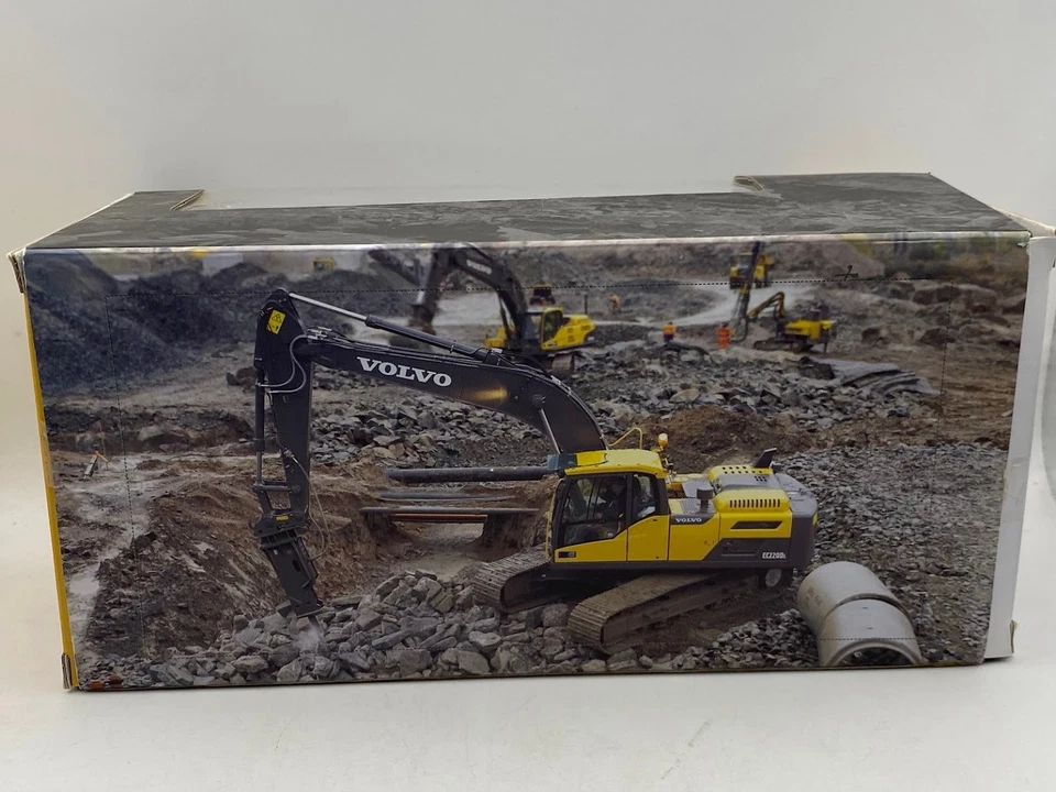 MOTORART 1:50 Volvo EC220D Escavatore Cingolato Diecast Metallo Modello Ref: 300 - Immagine 3 di 4