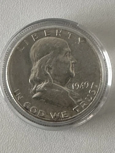 1949-S Franklin Half Dollar BU 90% Silver San Francisco Mint Better Date