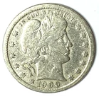 1900 25c Barber Silver Quarter Dollar Twenty Five Cents Philadelphia