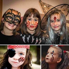 Temporary Scar Tattoos Stickers Bloody Wound Scab Horror Body WYFW