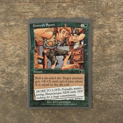Growth Spurt NM Unglued 1998 Magic The Gathering Card MTG TCG