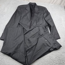 Jos A Bank Signature Collection Suit Mens 40R 40x27 Charcoal Gray 100 Wool 2PC