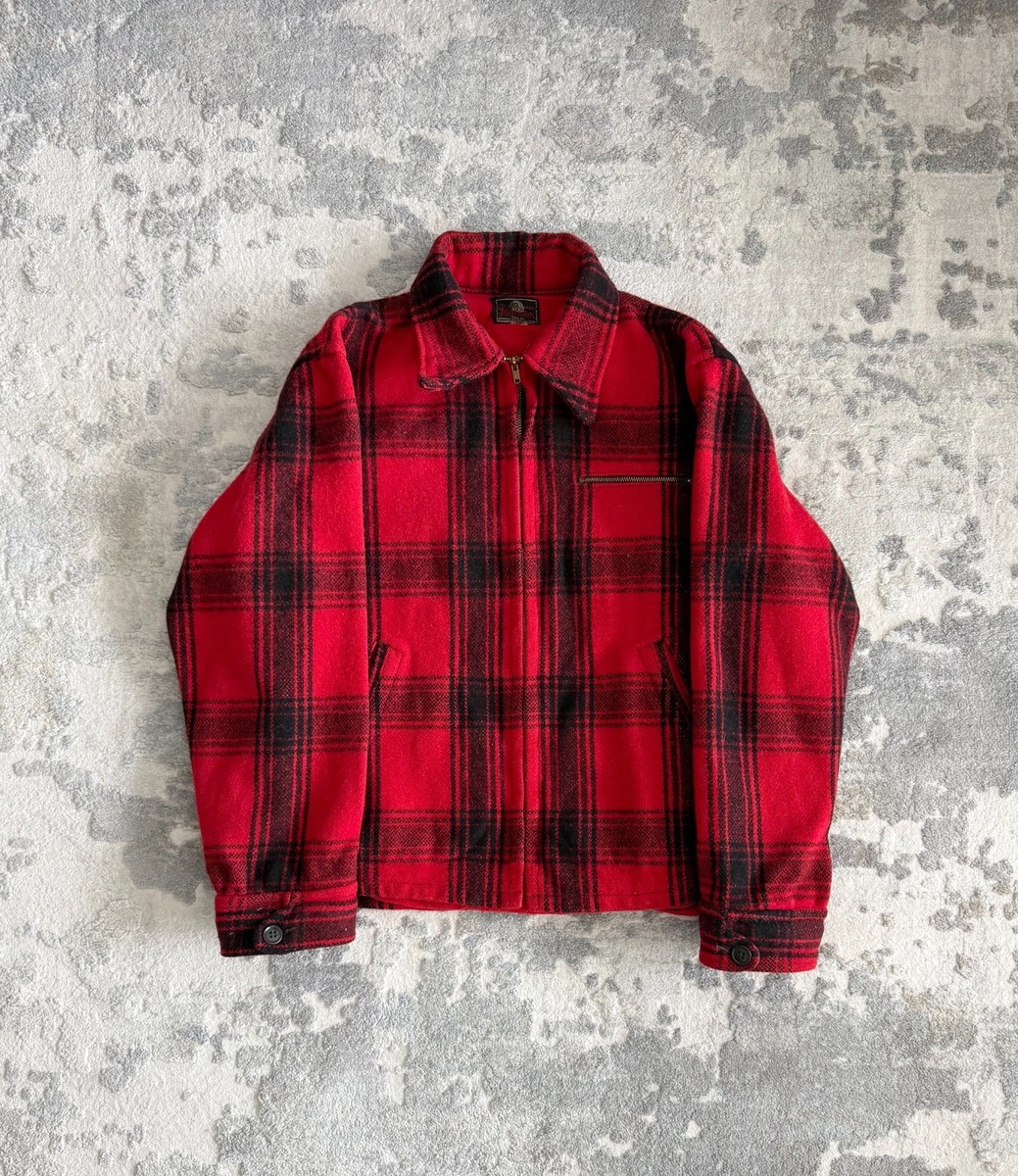 Vintage 60s Johnson Woolen Mills Wool Hunting Mackinaw Jacket