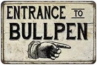 Vintage Baseball Bullpen Entrance Tin Sign Wall Decor Plaque 8 * 12 in