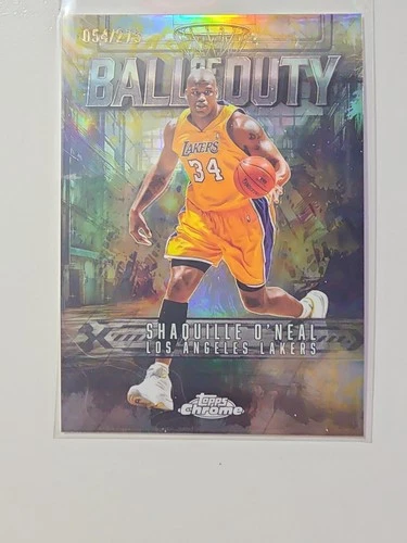 2025 Topps Chrome Shaquille O'Neal Refractors Yellow (RAW)